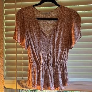Abercrombie Flutter Sleeve top